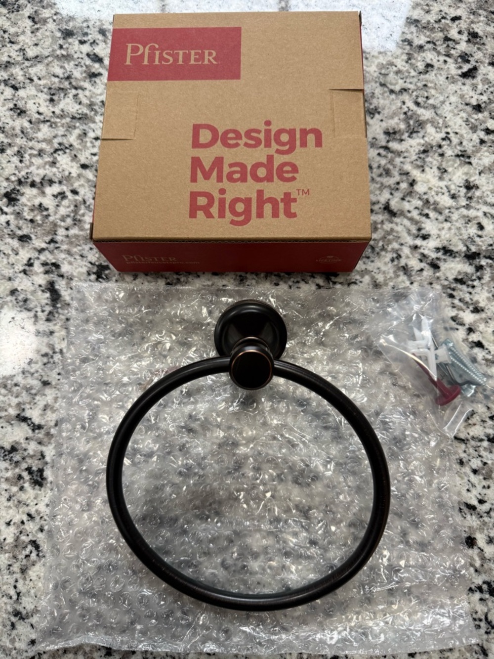Pfister Oil Rubbed Bronze Towel Ring